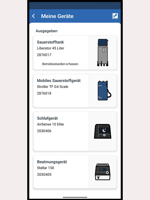 Alle Geräte im Überblick in der WM Home-App.
