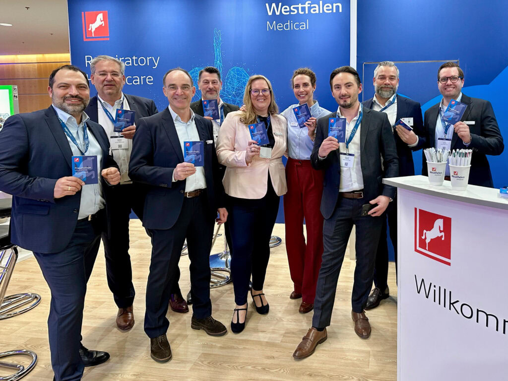 Team Westfalen Medical auf dem DGP Kongress 2026 in München.